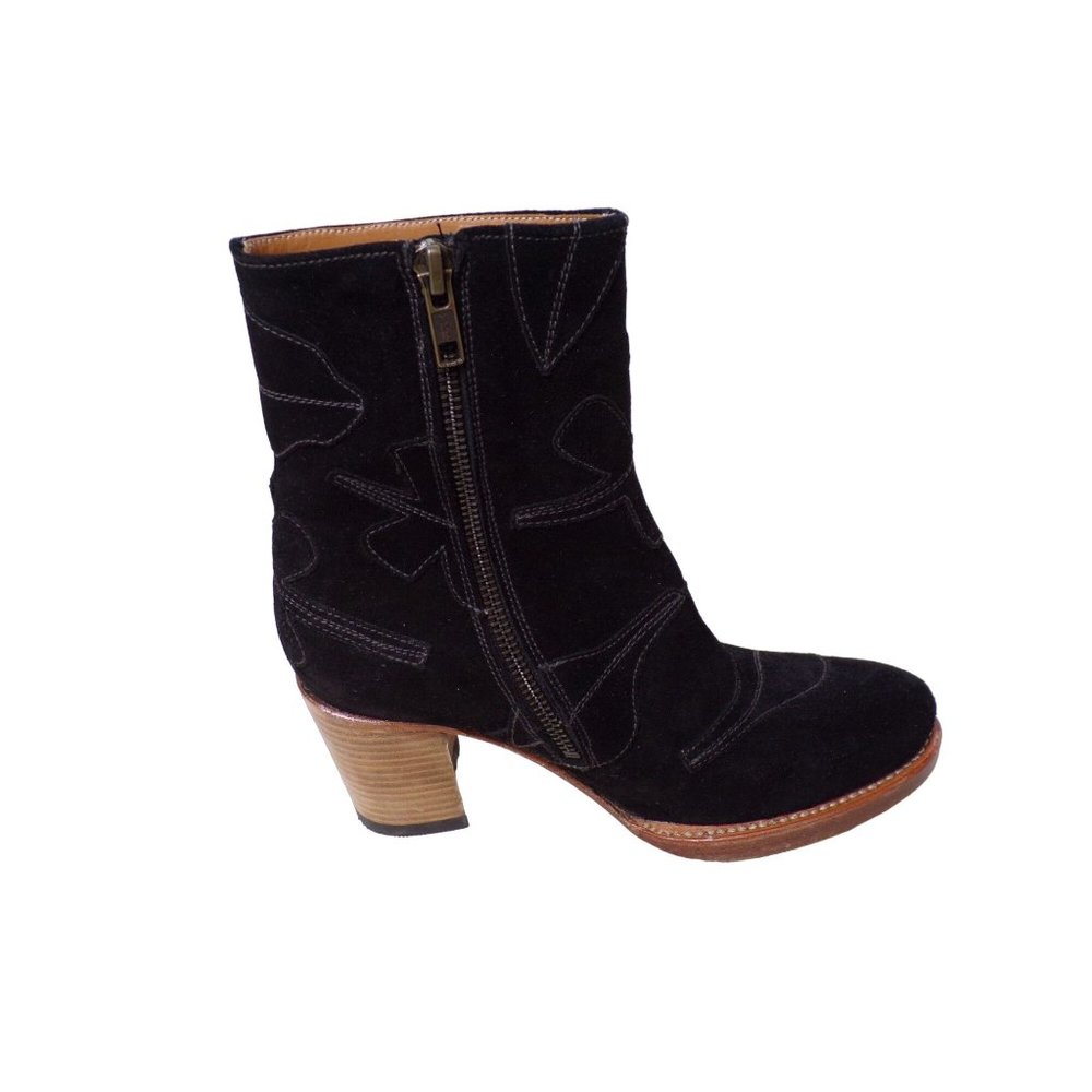 🆕 SYLVEN New York Black Suede Ankle Boots Booties 5.5 - Picture 7 of 11